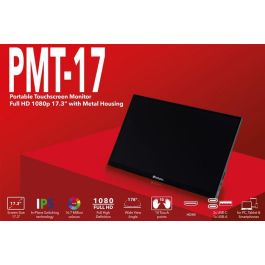 Monitor Portátil Táctil Verbatim PMT-17 17.3"/ Full HD/ Multimedia/ Negro Monitor Portátil Táctil Verbatim PMT-17 17.3"/ Full HD/ Multimedia/ Negro