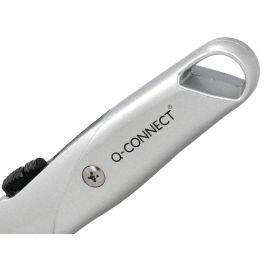 Cuter Q-Connect Metalico Ancho Retractil Con Mecanismo De Bloqueo Cuchilla 18 mm Xd-53 Blister 1 Unidad