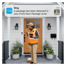 Amazon Ring Video Doorbell 3 Plus - Timbre Videoportero Inteligente con Batería, Visión Nocturna, Audio de 2 Vías, 150°, WiFi, Inalámbrico, Color Plata/Negro