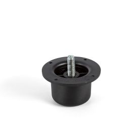 Indaux Pata Niveladora Sandy M8 Acabado Negro Altura 45-70mm