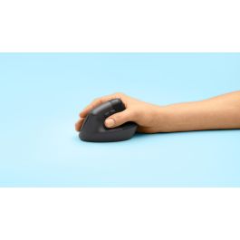 Logitech Lift Ratón Ergonómico Vertical Inalámbrico, Graphite, Precisión Silenciosa y Confort Avanzado para Largas Jornadas