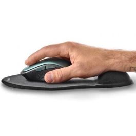 NGS Alfombrilla Mouse Pad Kilim Gel Negro, 250x210 mm, de Microfibra con Base Antideslizante
