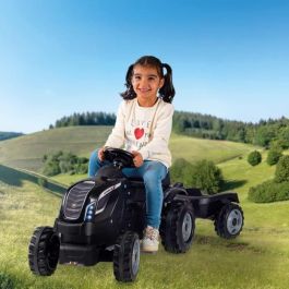 Smoby Farmer XL Pedal Tractor + Trailer - Negro Smoby Farmer XL Pedal Tractor + Trailer - Negro