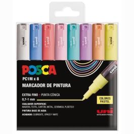 POSCA PC-1M-8C Estuche Marcadores Punta Fina 0.9 mm-1.3 mm Tinta No Permanente Colores Surtidos Pastel -8U- Precio: 20.50000029. SKU: B1HEVWFA79
