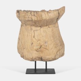 DKD Home Decor Indonesia 1c24 Figura Balines Natural Negro Teca Hierro 33 x 17 x 42 cm