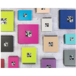 Hama 113674 Álbum espiral Fine Art, 24x17 cm, 50 páginas negras, color rosa