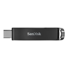 Sandisk Memoria USB Tipo C 256 GB, USB 3.1 Gen 1, Velocidad hasta 150 MB/s, Conector Retráctil