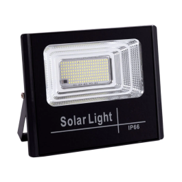 BX3 LIGHT Proyector LED Solar Exterior 65W, 6500K, Control Remoto, IP65, Panel Integrado, Batería 3.2V/5000mAh, Modelo BX3-SOLARFL-65W-01