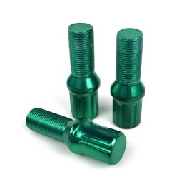 Omp Tornillos de Rueda Acero M12x1.25 27mm Verde Set 20uds OMPS09951208