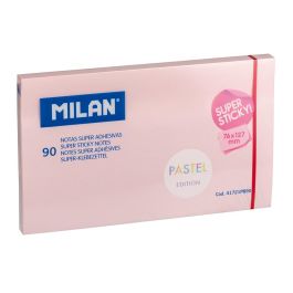 Bloc 90 notas super adhesivas rosa pastel 76x127mm milan Precio: 1.79000019. SKU: S7914147