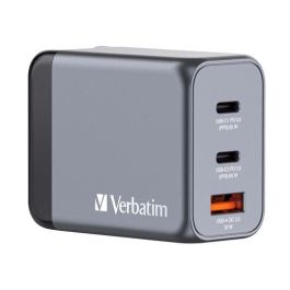 Verbatim Gnc-65 Cargador de Pared GAN 65W con 1 Puerto USB-A 3.0 y 2 Puertos USB-C 3.0 Precio: 23.50000048. SKU: B1EBERMMJT
