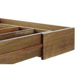 Cubertero Basicos DKD Home Decor Natural 30 x 7 x 35 cm