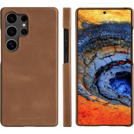 dbramante1928 LYNGE Funda Libro para Samsung Galaxy S25 Ultra, Cuero, Bronceado