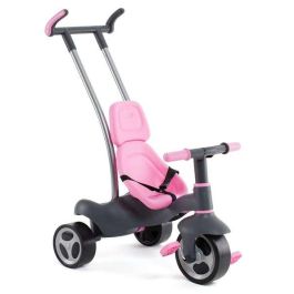 Molto Urban Trike Triciclo Rosa con Palo, Cinturón, Bolsa y Rueda de Goma 98 cm
