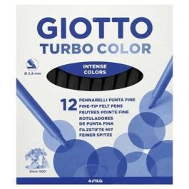 Giotto Rotuladores Turbo Color Negro Estuche 12 Unidades Precio: 2.50000036. SKU: B15A29JDY7