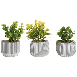 DKD Home Decor Planta Artificial Verde y Amarillo 8 x 13 x 8 cm (6 Unidades) de PE y Cerámica DKD Home Decor Planta Artificial Verde y Amarillo 8 x 13 x 8 cm (6 Unidades) de PE y Cerámica Precio: 15.79000027. SKU: B15GPK223H