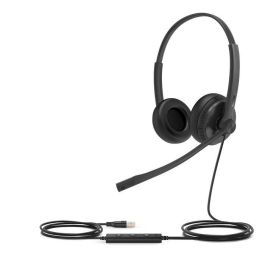Yealink UH34 Dual UC Auriculares, UC, Diseño Dual, 20 Hz-20 kHz, D 28 mm, 1.2 m, Conexión USB Plug-and-Play, Cancelación Pasiva de Ruido, Cómodos y Ligeros