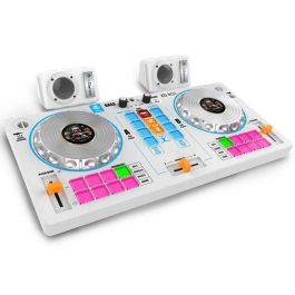 Mesa de mezclas de dj con karaoke y 2 altavoces blanco 5x5,52x25,8 cm - modelos surtidos Mesa de mezclas de dj con karaoke y 2 altavoces blanco 5x5,52x25,8 cm - modelos surtidos