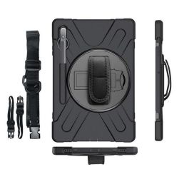 eSTUFF Funda Defender Cuerpo Completo para Samsung Galaxy Tab S8/S7 con Protector Pantalla Integrado, Soporte y Correa - Negro Precio: 47.49999958. SKU: B149ES6443