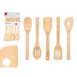 Kinvara Set de 5 Utensilios de Bambú de Cocina 20.5x36.5x1.5 cm (18 Unidades) Precio: 51.49999943. SKU: B1D8FNRKML