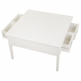 Mesa de Centro Alexandra House Living Blanco Pino Madera MDF 80 x 50 x 80 cm