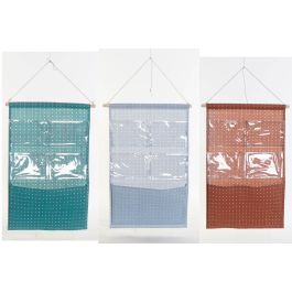 DKD Home Decor Organizador Basicos Algodón Poliéster PVC, Azul Marrón Turquesa, 75x35x3 cm, Pack 12 Unidades Precio: 26.44092. SKU: B12FHMZ2RJ