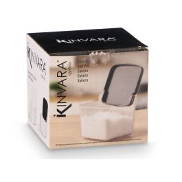 Salero Surt Blanco Negro Kinvara 9.3x8.6x9.3 cm - Plástico PP/PS (24 Unidades) Salero Surt Blanco Negro Kinvara 9.3x8.6x9.3 cm - Plástico PP/PS (24 Unidades)