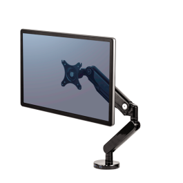 Fellowes BRAZO PARA MONITOR 8043301 Soporte de Escritorio hasta 30" 9kg, 2 Puertos USB 3.2, Negro