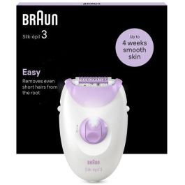 Braun 3-000 Epiladora Silk-épil 3 con 20 Pinzas MicroGrip, Luz Integrada, 2 Velocidades y Alimentación por Corriente Alterna Púrpura Blanco Precio: 41.50000041. SKU: B157K9WKDJ