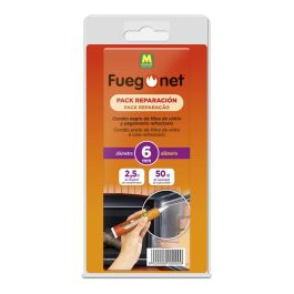 Massó Kit reparación cordón aislante Ø6+adhesivo 50ml - 2,5m para chimeneas, estufas - Fuegonet 231242