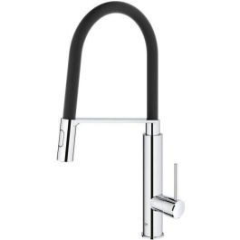 Grohe Mezclador de Fregadero Monomando Concetto, Acabado Cromado StarLight Brillante, con Tecnología SilkMove para Instalación de Un Orificio