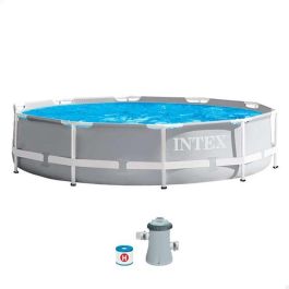 Piscina redonda desmontable prism frame con depuradora (capacidad 4485 litros) 305 x 76 cm Precio: 127.462005. SKU: B12XBKAHTQ