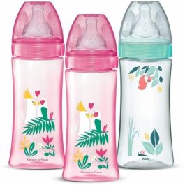 Set de 3 biberones anticólicos - DODIE - Anticólicos - Tetinas redondas - 330 ml - +6 meses - 3 velocidades - Caudal 3 - Rosa y verde Precio: 31.79. SKU: B1HWRF9RNC