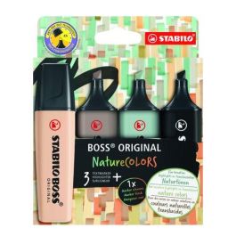 Stabilo Marcador Boss Original Naturecolors, Estuche 4 Ud, Tinta a Base de Agua, Ancho de Trazo 2+5 mm, Colores Surtidos Precio: 4.49999968. SKU: B15G62KWE6