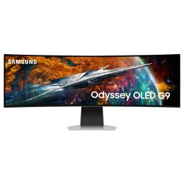 Samsung Odyssey OLED G9 S49CG954SU 124cm/49" 5120x1440 Dual QHD 240Hz 0,03ms Curved OLED 2xUSB-C MiniDP MicroHDMI HDMI LS Silver Precio: 1145.50000015. SKU: B148BFM99M
