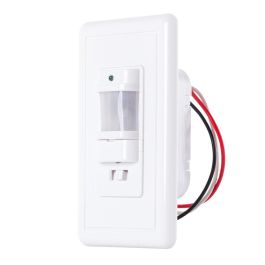 Sensor de Movimiento Empotrar 160º Infrarrojos 600W Incandescencia / 200W LED 220-240V, Ajustable 10s-7min y Alcance 9m Sensor de Movimiento Empotrar 160º Infrarrojos 600W Incandescencia / 200W LED 220-240V, Ajustable 10s-7min y Alcance 9m