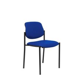 Silla Piqueras Y Crespo Villalgordo Confidente Chasis Negro Asiento Y Respaldo Tapizados Similpiel Azul Precio: 138.5000001. SKU: S5703207