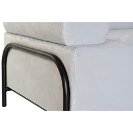 Sofa Sixties DKD Home Decor Azul Celeste Negro 76 x 76 x 154 cm