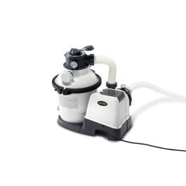 Intex Filtro de Arena 6 m³/h Piscinas 36m³ con Prefiltro, Válvula 6 Vías, Control Digital, 23kg Arena, Adaptadores 32-38mm