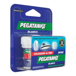 Pegatanke Pegamento Epóxico Bi-componente Blanco 44 ml - Secado 30 min, Aplicable Bajo Agua, Resistencia Extrema 250°C/200kg Precio: 11.49999972. SKU: B1FRLFXKES