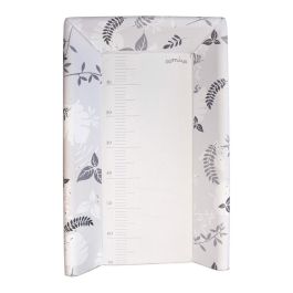 Domiva Cambiador Integrado para Bebé 50x80 cm con Estampado Poemas Gris, Bordes Anticaída y Fijación Cuna