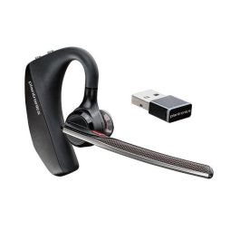 Poly Voyager 5200 UC Auricular Bluetooth con Cancelación de Ruido, Micrófonos Adaptativos, Optimizado UC, Estuche Carga, Negro
