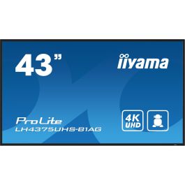 iiyama LH4375UHS-B1AG Pantalla Profesional 108cm (43") IPS 4K Ultra HD 3840x2160