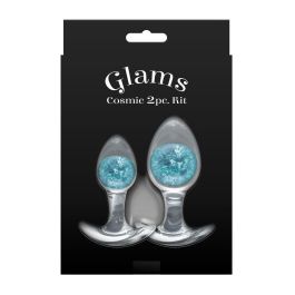 Plug Anal NS Novelties Glams Azul 2 Piezas (7 cm) (8 cm)