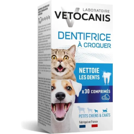 Vetocanis Plak Fighter Pasta de dientes masticable para gatos - 30 tabletas - Sabor a pollo - Lucha contra la placa dental Precio: 19.59000043. SKU: B19XVTRP5L