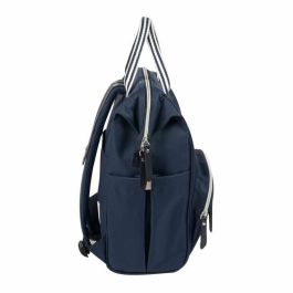 Beaba Bolsa Wellington 907505 Azul Marino Bolso Moderno y Unisex para Padres Ultra Práctico con Múltiples Bolsillos y Bolsa Isotérmica