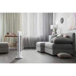 Ventilador de columna oceánica - 45W - Altura 78 cm - 3 velocidades - Oscilador - Blanco - Blanco