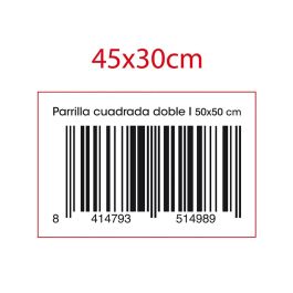 Parrilla Doble Acero Prepara Bbq Quid 50x50 cm