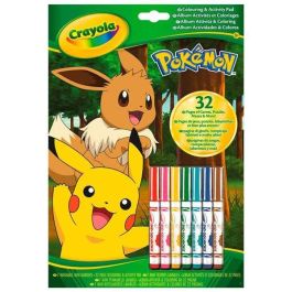 Libro de actividades pokemon con 7 rotuladores