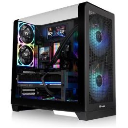 Thermaltake View 390 Air Black - Midi Tower PC, Negro, ATX/Micro ATX/Mini-ITX, Vidrio Templado, Juego